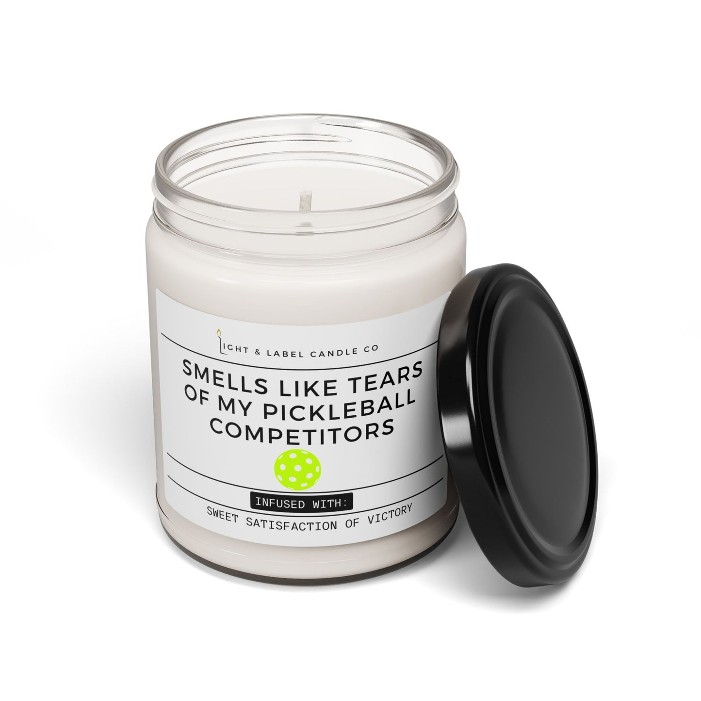 Smells Like Tears of My Pickleball Competitors Soy Wax Candle – Funny Pickleball Gift – Pickleball Christmas Gift - Pickleball Gift Friend