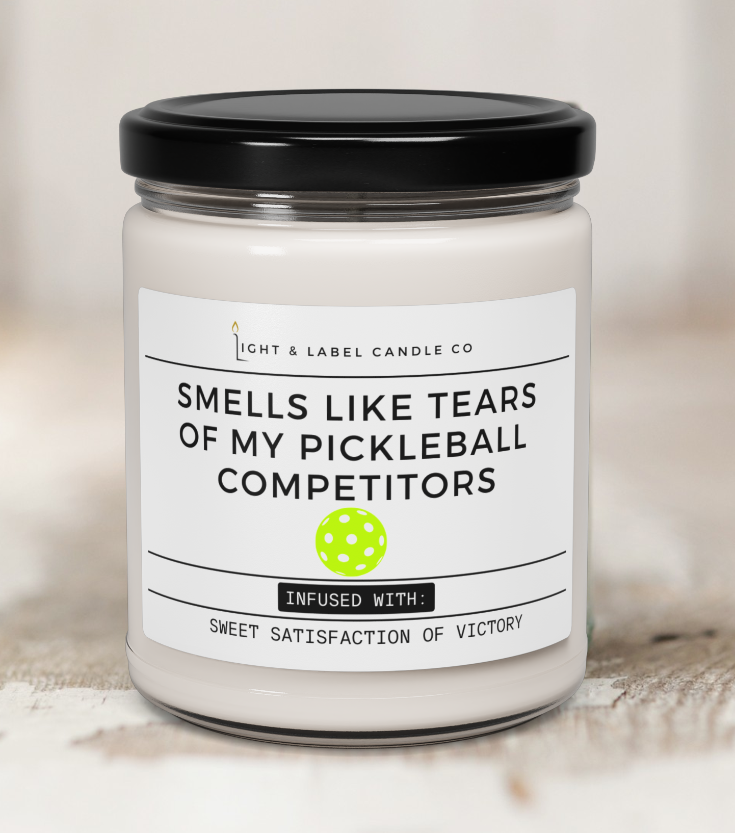 Smells Like Tears of My Pickleball Competitors Soy Wax Candle – Funny Pickleball Gift – Pickleball Christmas Gift - Pickleball Gift Friend