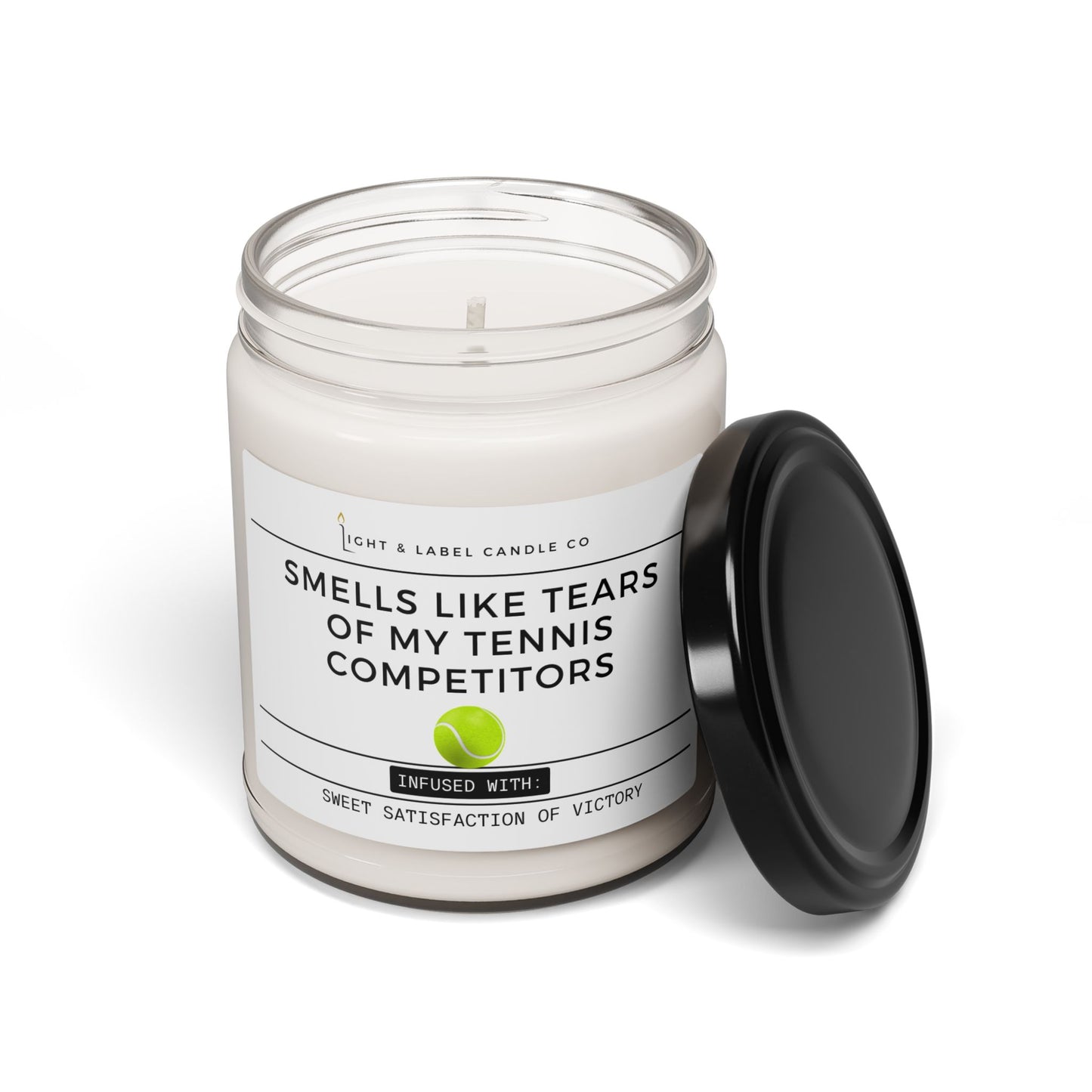 Smells Like Tears of My Tennis Competitors Soy Wax Candle, Funny Tennis Gift, Tennis Christmas Gift, Tennis Gift Friend, Senior Tennis Gift