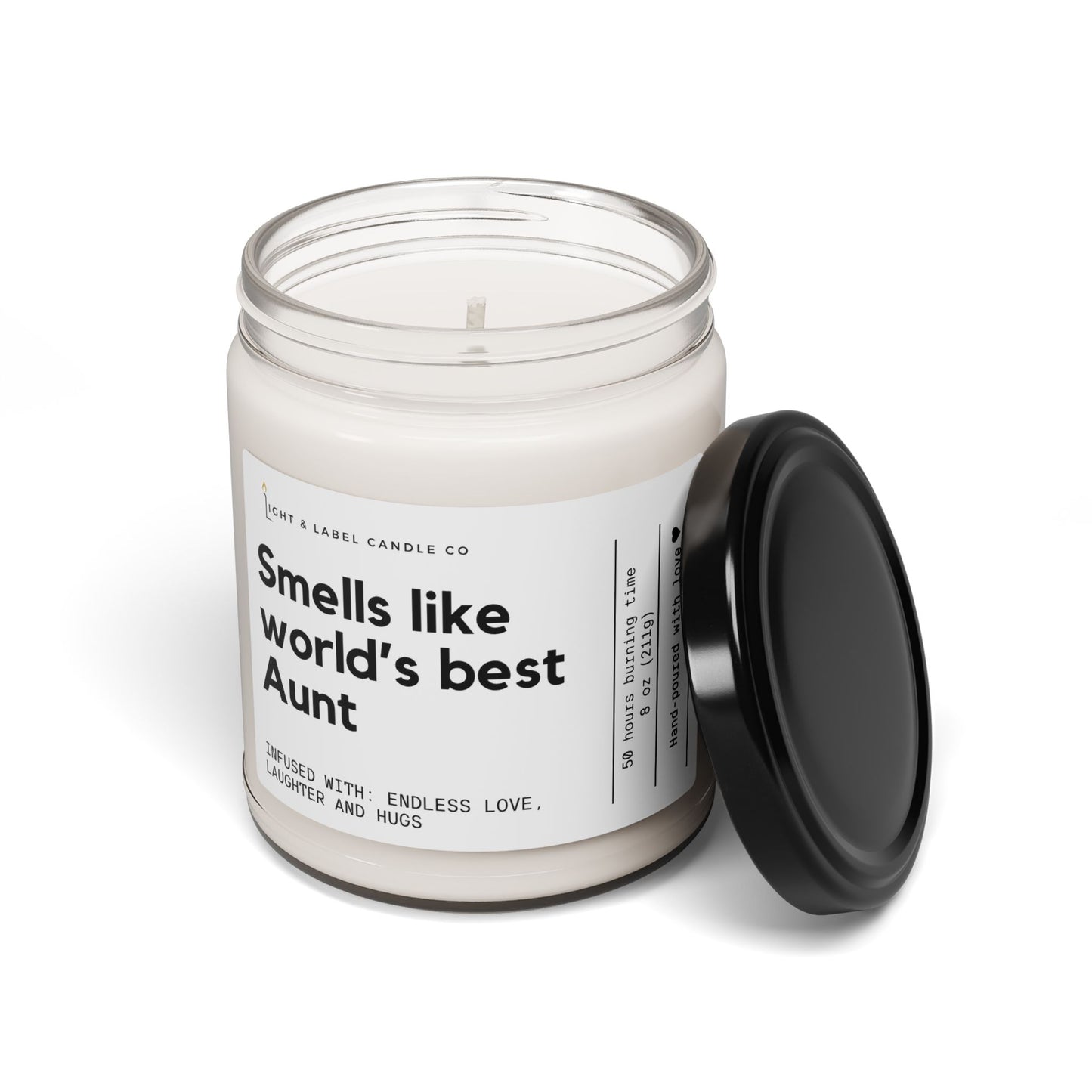 Smells Like World’s Best Aunt Candle | Funny Aunt Gift | Soy Wax Candle | Birthday Gift for Aunt | Auntie Gift | Christmas Gift for Aunt