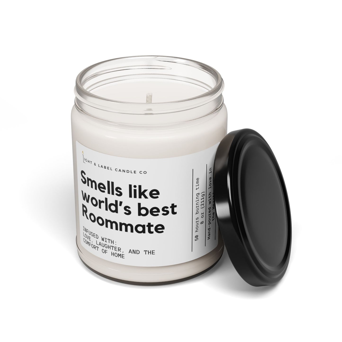 Smells Like World's Best Roommate Candle Gift, College Dorm Apartment Thank You End Year Gift, Roommate Christmas Gift, Roommate Bestie